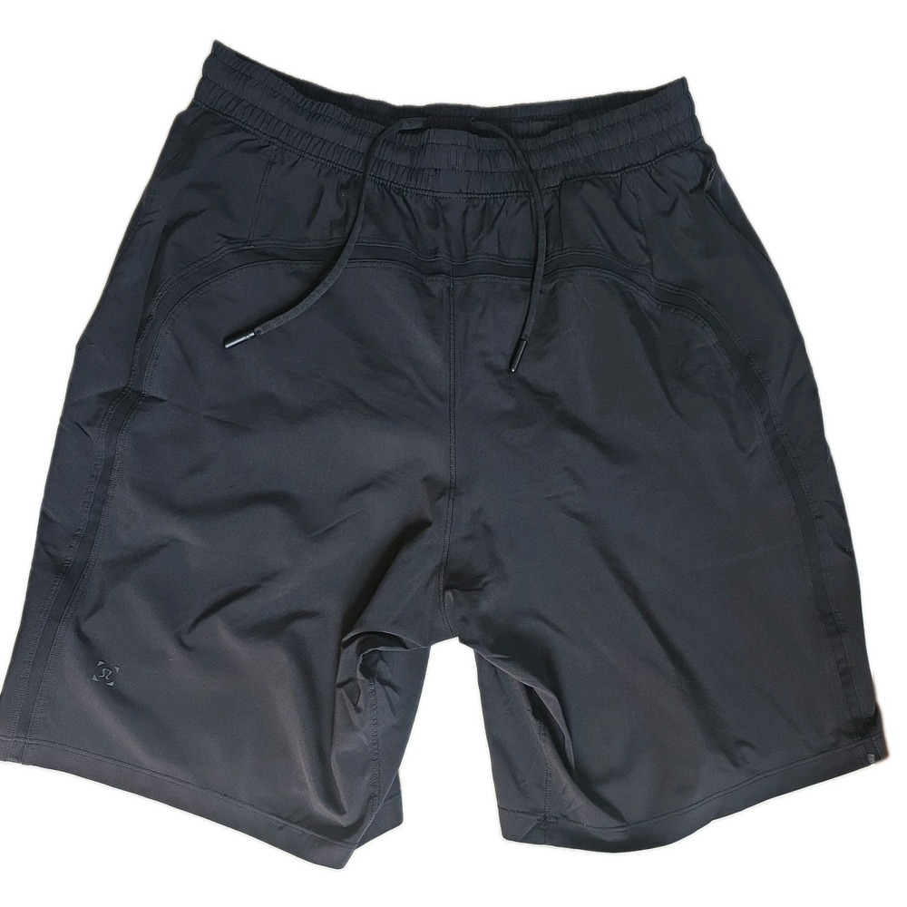 Lululemon Men's Black Pace Breaker Short Small Drawstring Pockets